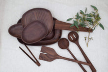 Load image into Gallery viewer, 12’’ Walnut Wood Round Spoon
