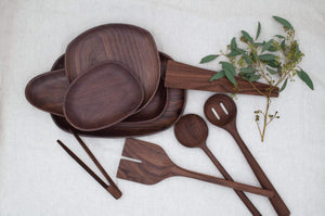 12’’ Walnut Wood Round Spoon