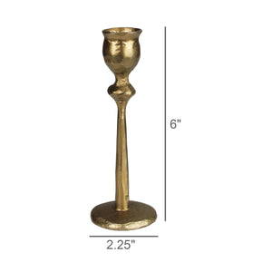 Sonrisa Taper Holder, Brass - Sm