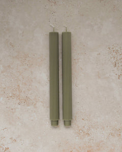 Sage Roman Taper Candle