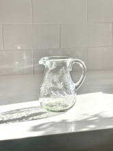 Load image into Gallery viewer, Hand-etched Blown Petite Pitcher
