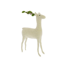 Load image into Gallery viewer, Felt Reindeer, Standing - White
