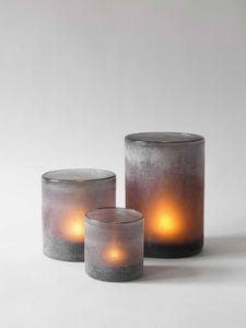 Frost candle holder -: Brown