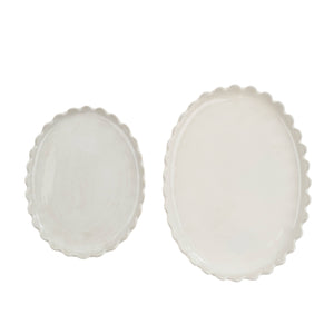 Scalloped Oval Plate