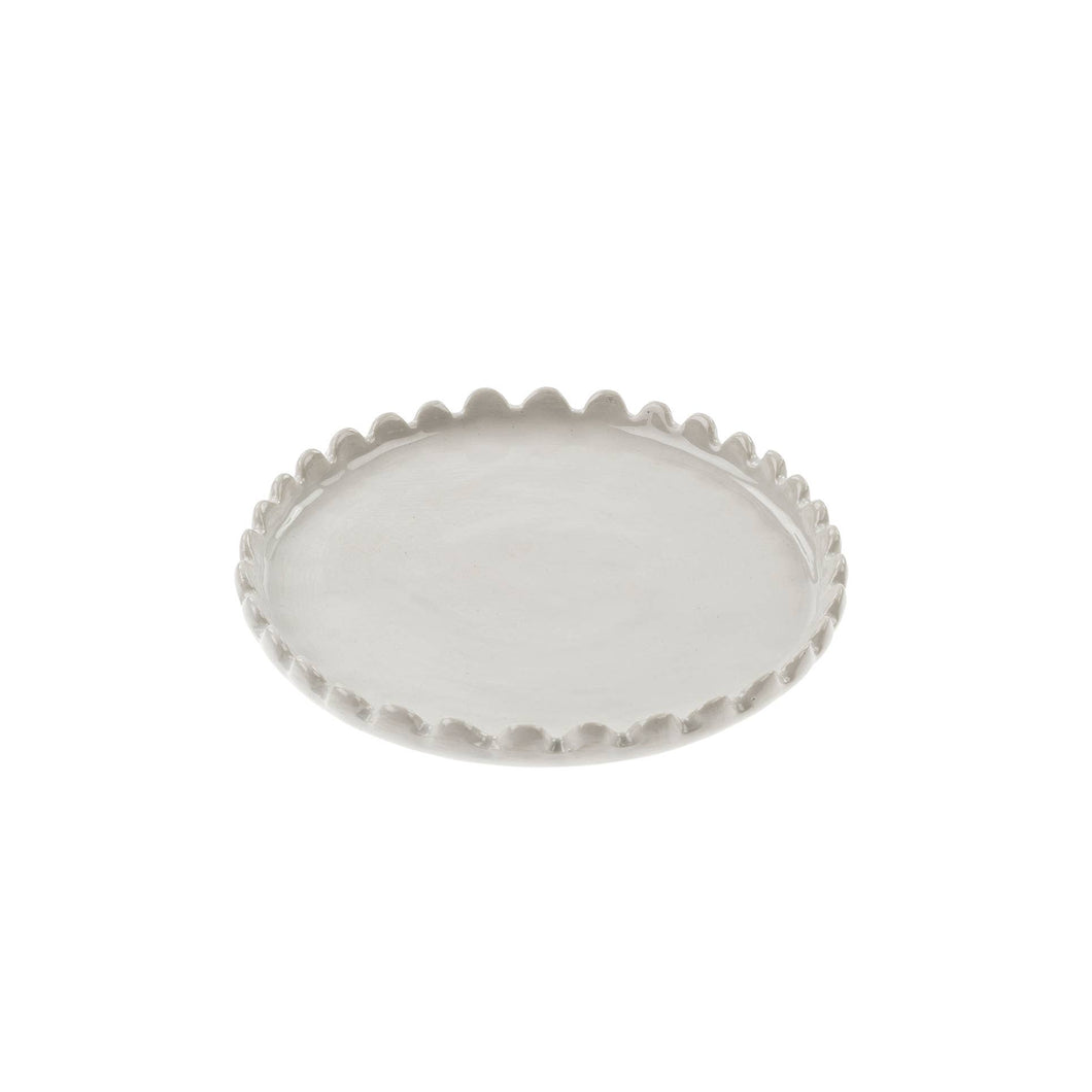 Round Scalloped Plate