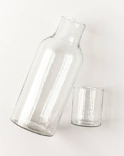 Load image into Gallery viewer, Handblown Hammered Glass Carafe: Clear
