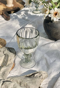 Handblown Fluted Wine Glass