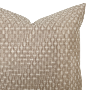 Nolan | Soft Brown Woven Pillow