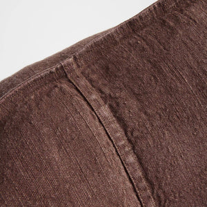 Lucia Linen Pillow - Chocolate