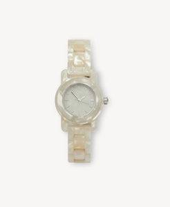 Mini Mono Watch - White Shell