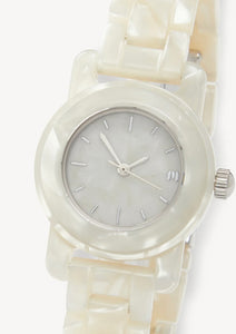 Mini Mono Watch - White Shell