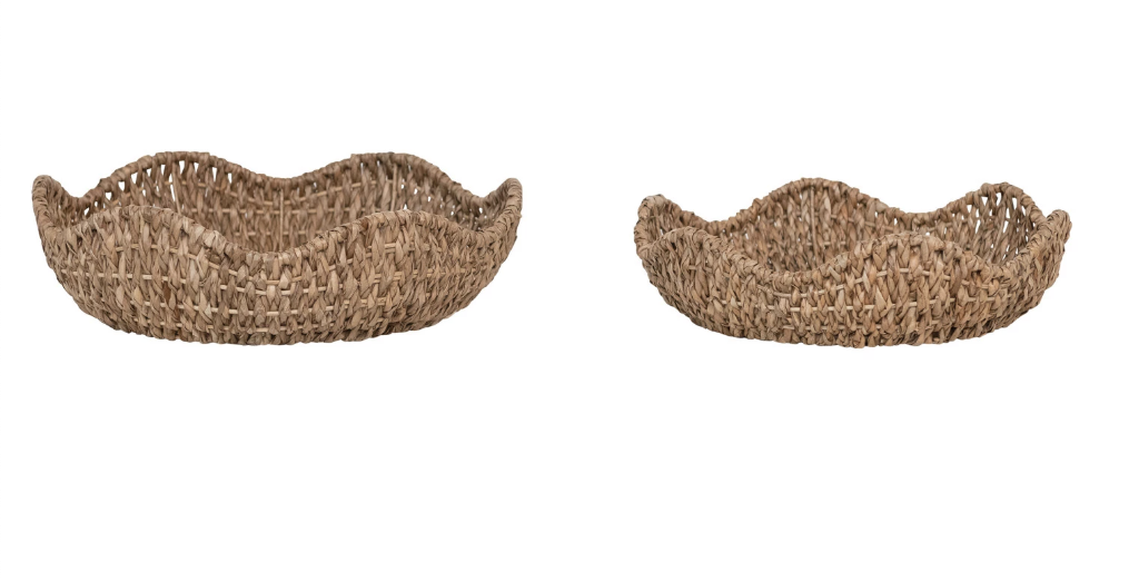 Braided Bankuan Bowls w / Scalloped Edge