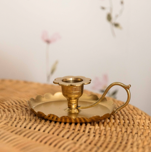 Ellie Brass Candleholder