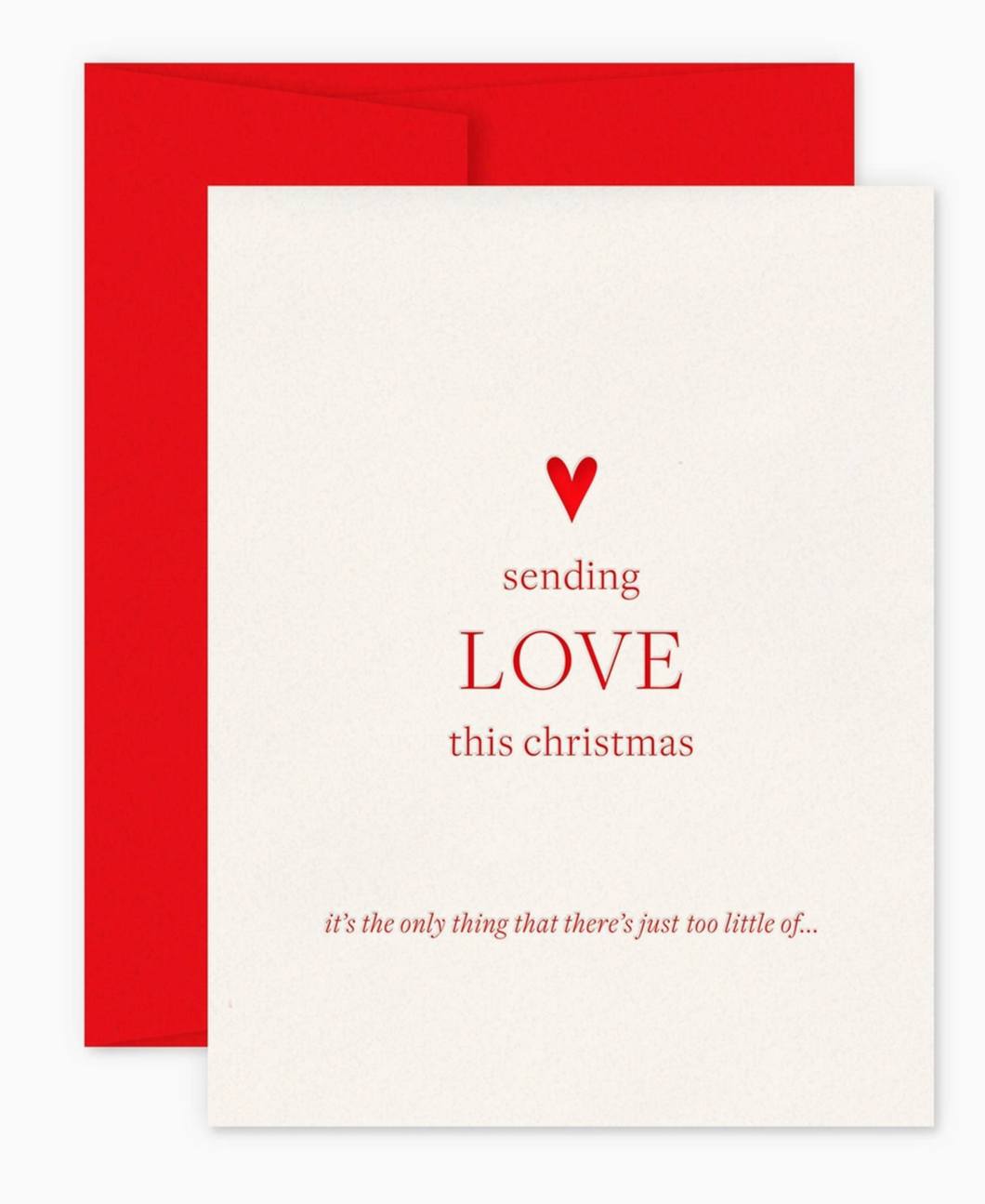 Sending Love Holiday Greeting Card