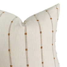 Load image into Gallery viewer, Ridge | Woven Tan Stripe Pillow
