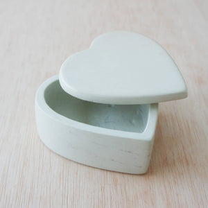 Heart Box - Natural Stone