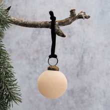 Load image into Gallery viewer, Velvet Glass Hanging Bauble -Alba
