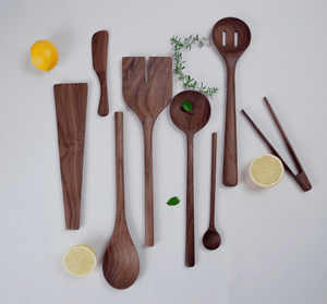 12’’ Walnut Wood Round Spoon