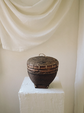 Load image into Gallery viewer, Vintage Wood &amp; Rattan Basket
