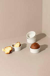 Stoneware Ramekins: Glossy White