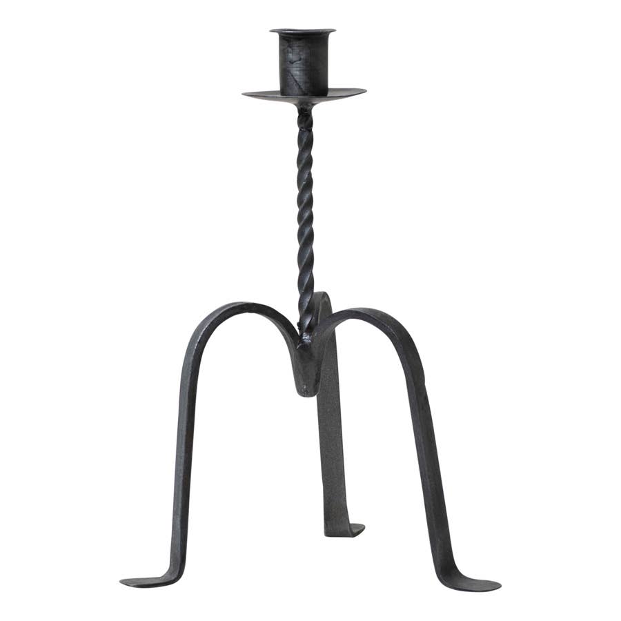 Single Taper Wrought Iron Candle Holder