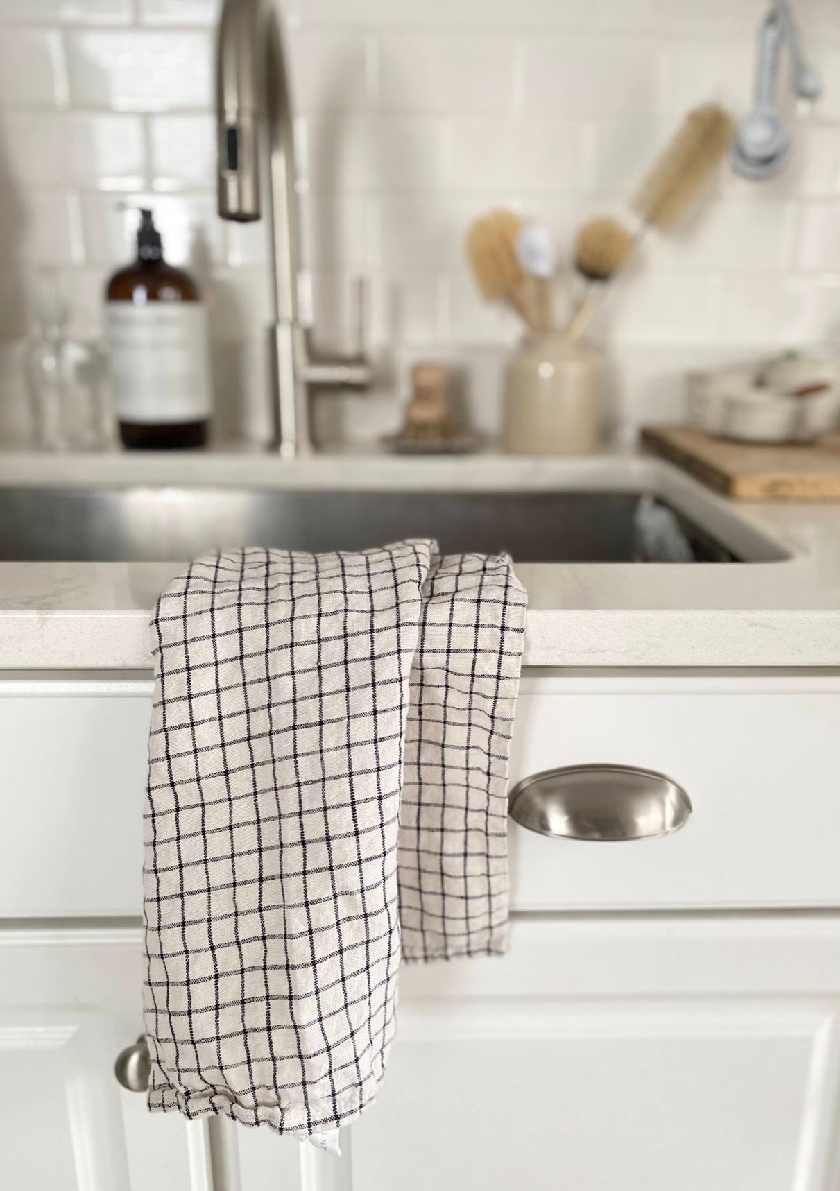 Cafe Creme Linen Kitchen Towel – puck and abby