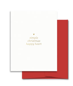 Simple Happy Christmas Card